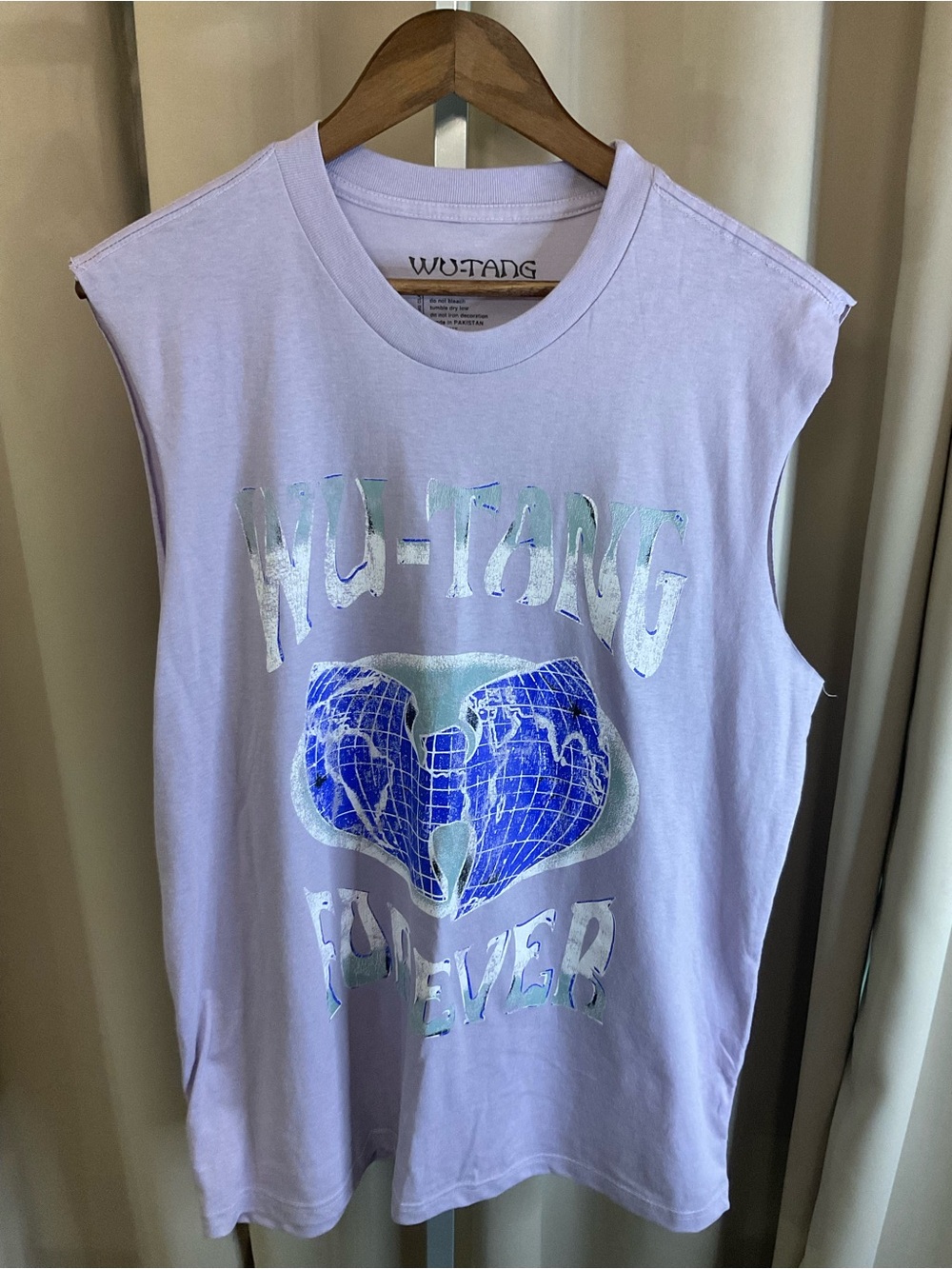 Wu-Tang Lavender Graphic Muscle Tee NWOT